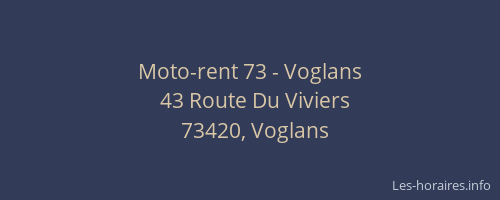 Moto-rent 73 - Voglans
