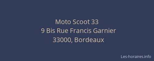 Moto Scoot 33