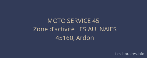 MOTO SERVICE 45