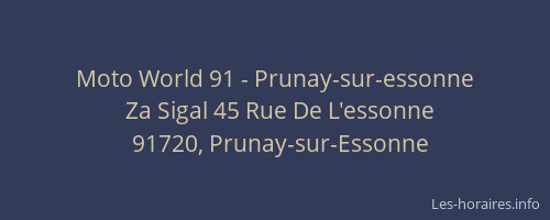 Moto World 91 - Prunay-sur-essonne