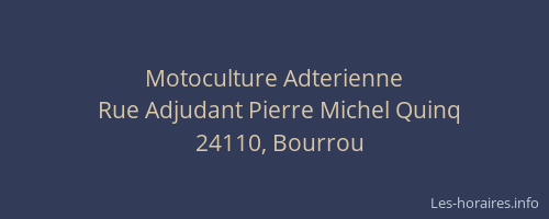 Motoculture Adterienne