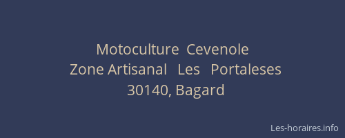 Motoculture  Cevenole