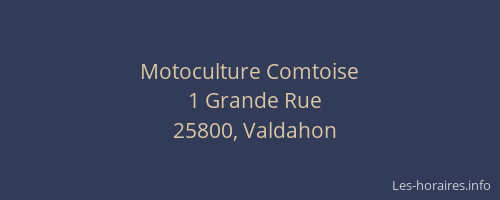 Motoculture Comtoise