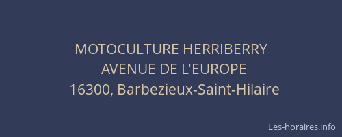 MOTOCULTURE HERRIBERRY