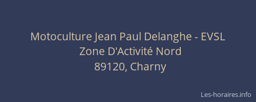 Motoculture Jean Paul Delanghe - EVSL