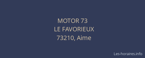 MOTOR 73