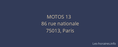 MOTOS 13