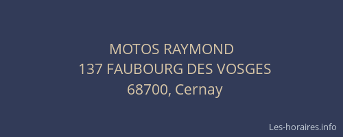 MOTOS RAYMOND