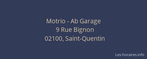 Motrio - Ab Garage
