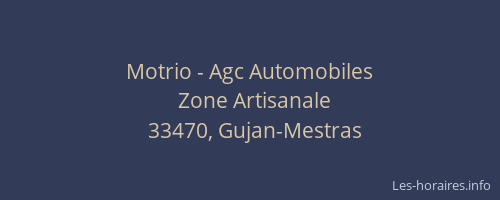 Motrio - Agc Automobiles