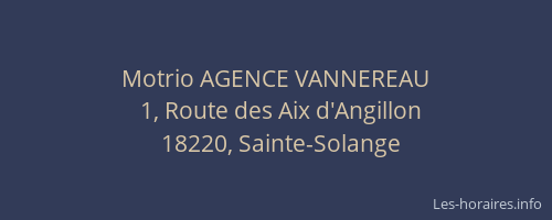 Motrio AGENCE VANNEREAU