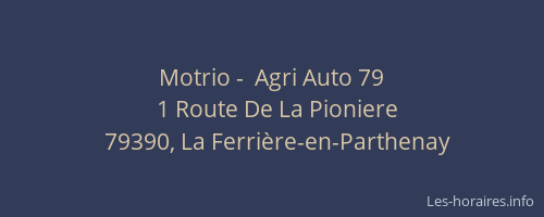 Motrio -  Agri Auto 79