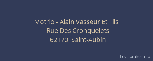 Motrio - Alain Vasseur Et Fils