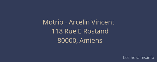 Motrio - Arcelin Vincent