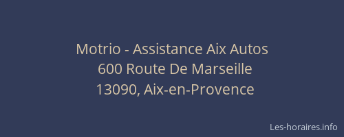Motrio - Assistance Aix Autos
