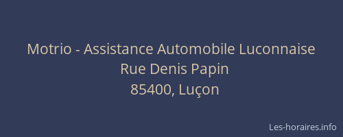 Motrio - Assistance Automobile Luconnaise