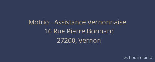 Motrio - Assistance Vernonnaise