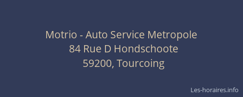 Motrio - Auto Service Metropole