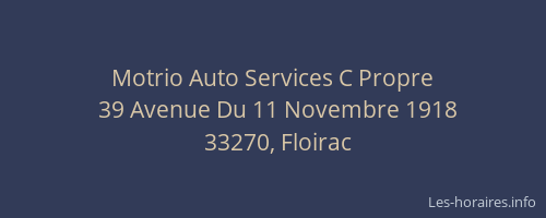 Motrio Auto Services C Propre