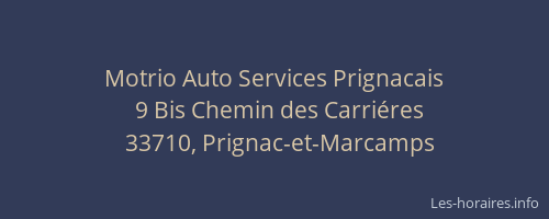 Motrio Auto Services Prignacais