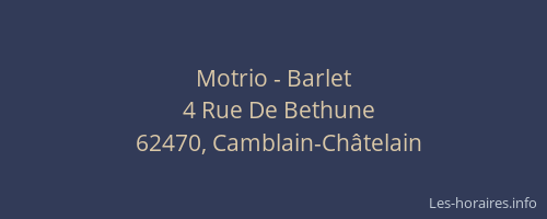 Motrio - Barlet