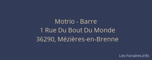 Motrio - Barre
