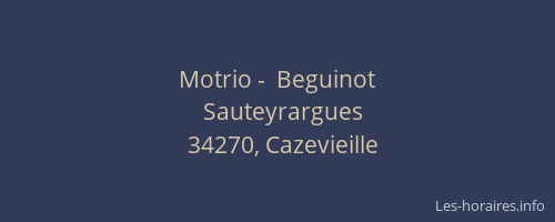 Motrio -  Beguinot