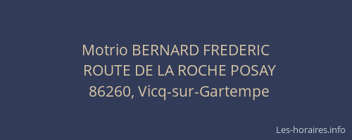 Motrio BERNARD FREDERIC