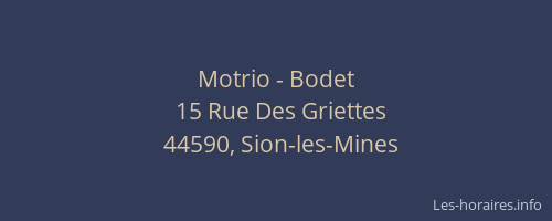 Motrio - Bodet