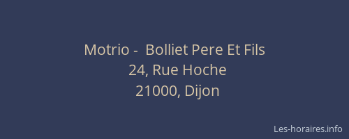 Motrio -  Bolliet Pere Et Fils