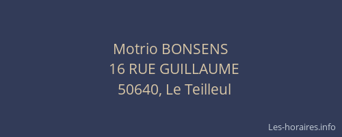 Motrio BONSENS