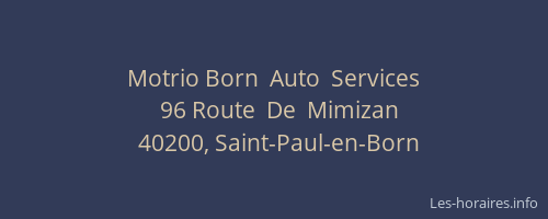 Motrio Born  Auto  Services