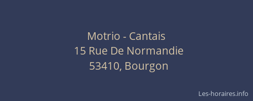Motrio - Cantais