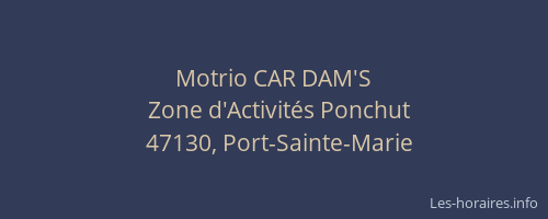 Motrio CAR DAM'S