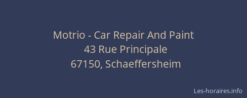 Motrio - Car Repair And Paint