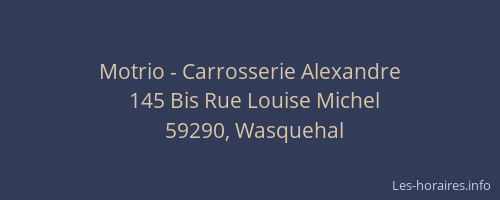 Motrio - Carrosserie Alexandre