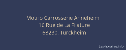 Motrio Carrosserie Anneheim