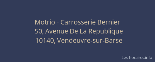 Motrio - Carrosserie Bernier