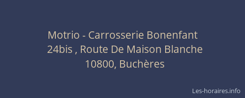 Motrio - Carrosserie Bonenfant