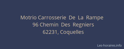 Motrio Carrosserie  De  La  Rampe