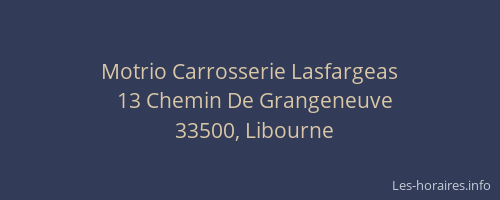 Motrio Carrosserie Lasfargeas