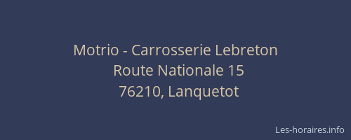 Motrio - Carrosserie Lebreton