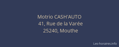 Motrio CASH'AUTO