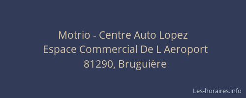 Motrio - Centre Auto Lopez