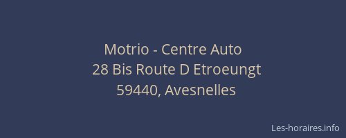 Motrio - Centre Auto