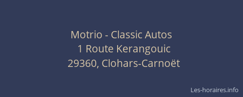 Motrio - Classic Autos