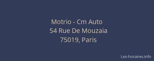 Motrio - Cm Auto