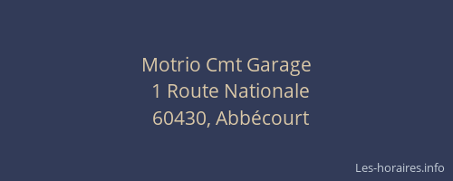 Motrio Cmt Garage