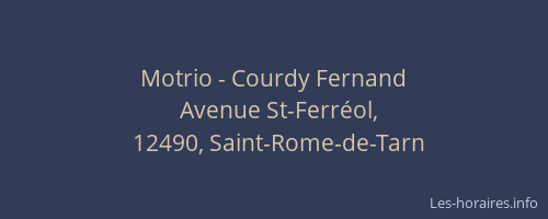 Motrio - Courdy Fernand