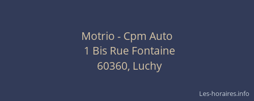 Motrio - Cpm Auto